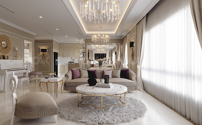 Thi công phào chỉ PU chung cư việt đức ca sỹ nguyệt ánh