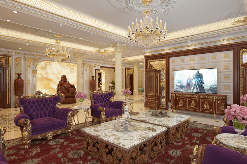 Thiết kế nội thất biệt thự kiểu pháp đẳng cấp sống mãi với thời gian Thiết kế biệt thự nội thất Pháp