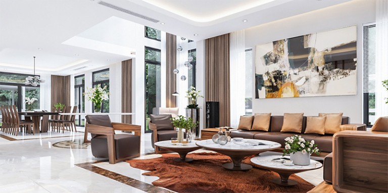 3 phong cách thiết kế nội thất biệt thự đỉnh cao được ưa chuộng